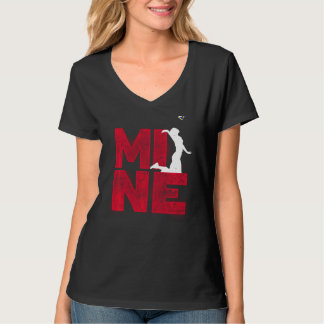 T-shirt Mine Volleyball Joueur équipe Girl Daughter Colleg