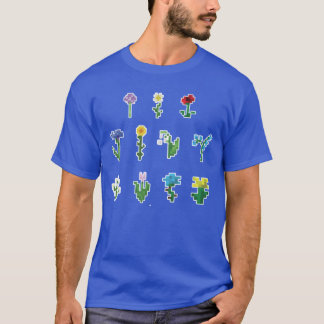 T-shirt Minecraft Flowers funny