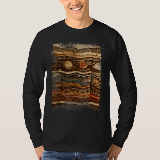 T-shirt Minerals Gems and Crystals Rock Collecting Geology (Devant)