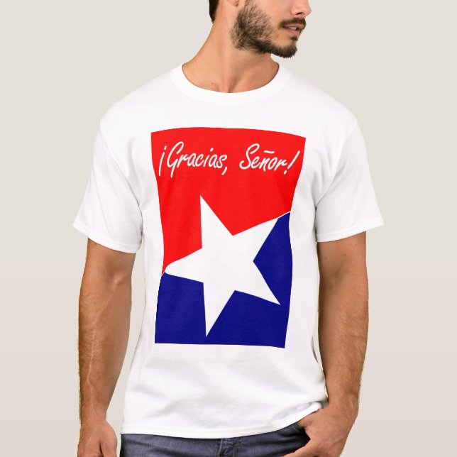 T-shirt Mineurs chiliens Gracias, Señor ! L'ANGLAIS de (Devant)