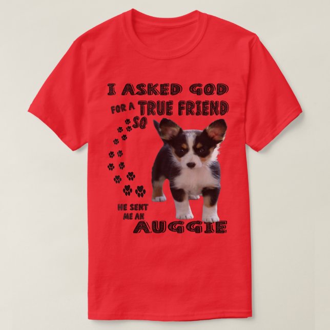 T-shirt Mini Auggie Citation Maman Papa Lover Imprimer, mi (Design devant)
