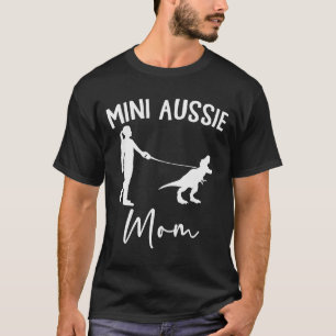 T-shirt Mini Aussie Maman Berger Australien Chien Dinosaur