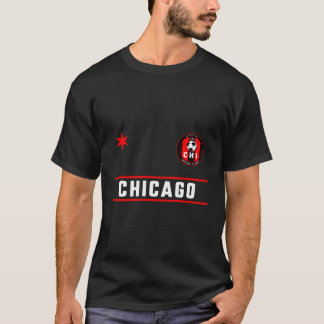 T-shirt Mini Badge de Chicago Soccer Jersey Feu Rouge Deep