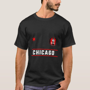 T-shirt Mini Badge de Chicago Soccer Jersey Feu Rouge Deep