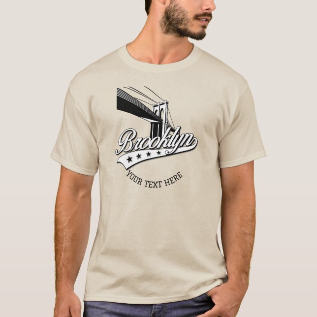 T-shirt Mini Elegant Brooklyn Design Sand Shirt (Devant)