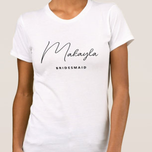 T-shirt Mini-femme de chambre personnalisée tendance