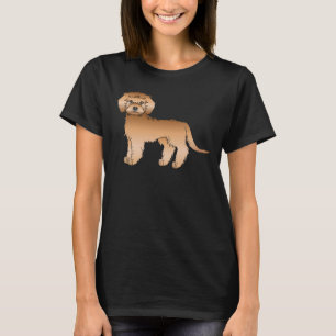 T-shirt Mini Goldendoodle Abricot Chien de Dessin Animé Mi
