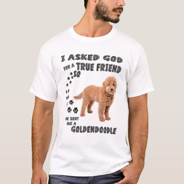 T-shirt Mini Goldendoodle Citation Maman, Doodé Papa Art C (Devant)