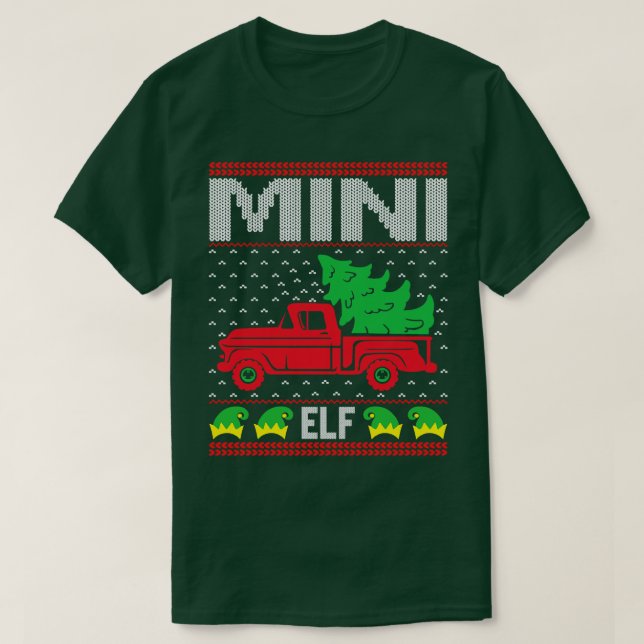T-shirt Mini laide pull de Noël (Design devant)