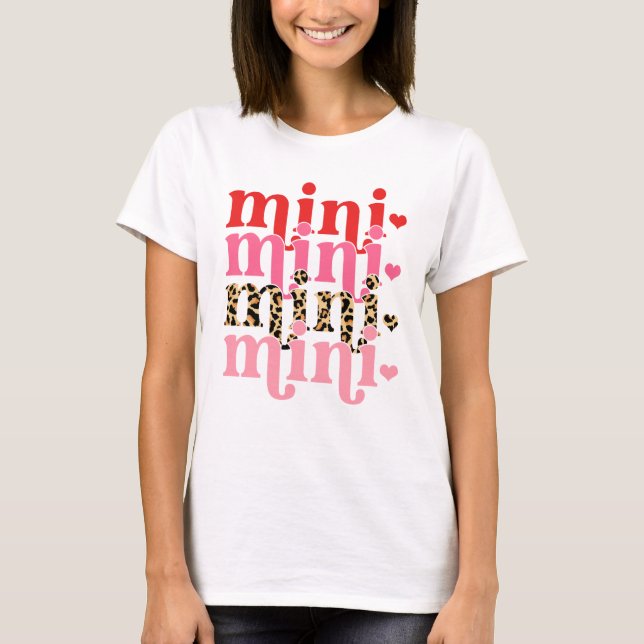 T-shirt Mini Valentines Leopard (Devant)