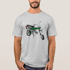 T-shirt Mini vert de la traînée 70 de vélo des années 1970