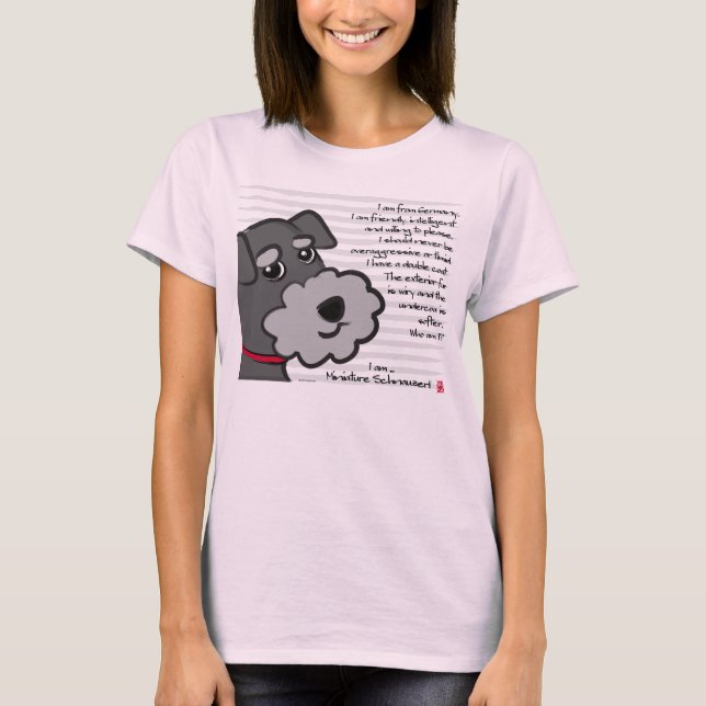 T-shirt Miniature Schnauzer (Devant)
