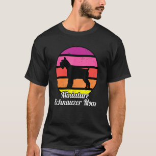 T-shirt Miniature Schnauzer Maman I Retro Mini Schnauzer
