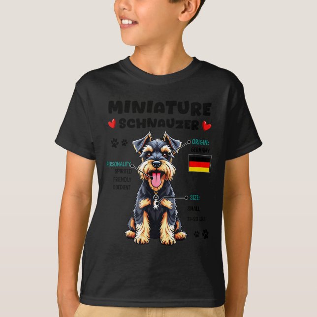 T-shirt Miniature Schnauzer Owner Funny Mini Schnauzer Lov (Devant)