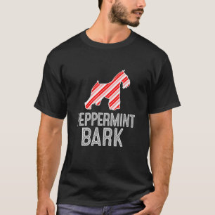 T-shirt Miniature Schnauzer Peppermenthe Bark Christmas Ch