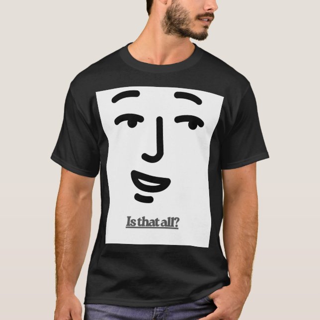 T-shirt Minimal Face Typography (Devant)