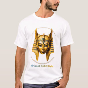 T-Shirt Minimal Gold Mask – Luxe Streetwear