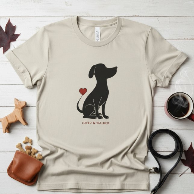 T-shirt Minimal Pawline Design - Dog Lover Graphic (Créateur téléchargé)