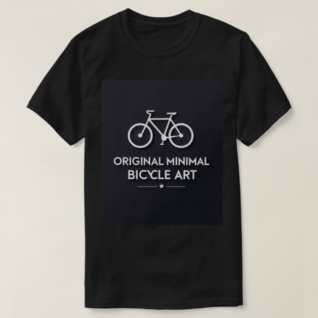 T-shirt Minimalist Bicycle Art (Design devant)