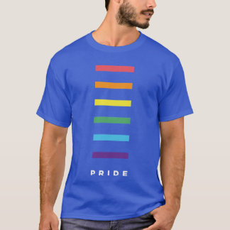 T-shirt Minimalist LGBTQ Pride Flag retro