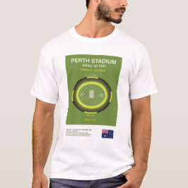 T-shirt Minimalist Perth Cricket Ground Line Print Tee