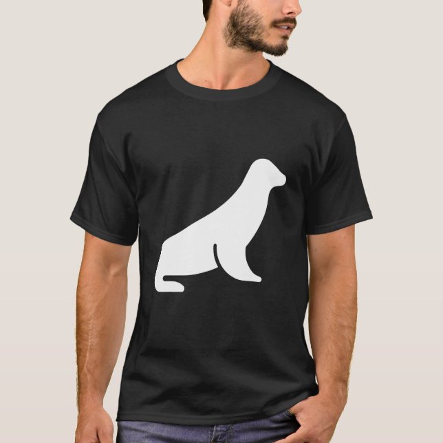 T-shirt Minimalist sea lion (Devant)