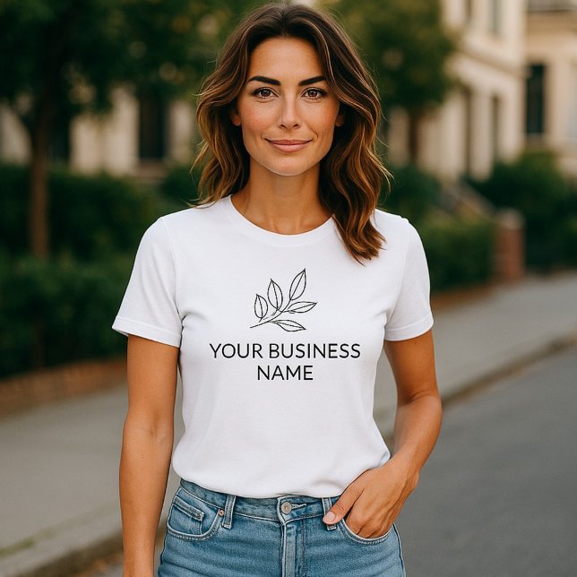 T-shirt Minimalist Small Business Botanical White (Créateur téléchargé)