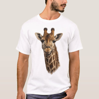 T-shirt minimaliste avec une girafe mignonne – Des