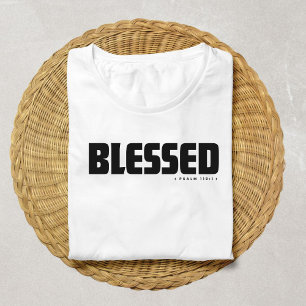 T-shirt Minimaliste BÉNI Psaume 119:1 Foi chrétienne