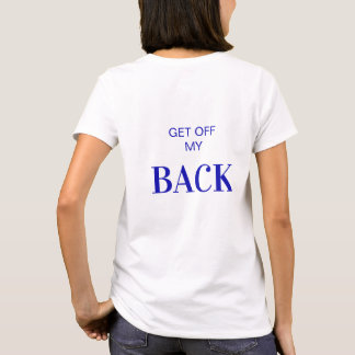 T-shirt minimaliste drôle pour elle | Sors de mon 