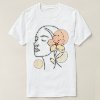 T-shirt Minimaliste Floral