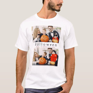 T-shirt Minimaliste moderne Éffrayant Joyeux Halloween 2 P