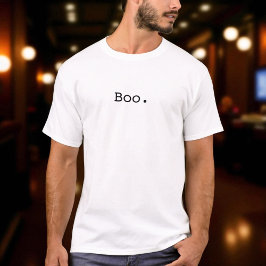 T-shirt Minimaliste Sarcastique Halloween Boo