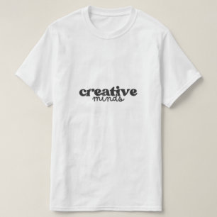 T-shirt Minimaliste Typographie Créative - Esthétique Mode