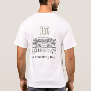 T-shirt minimaliste V12 Syndicate No 10 Blockcore