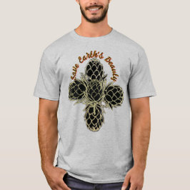 T-shirt Minimalistic Artichoke Logo – Save Earth's Beauty