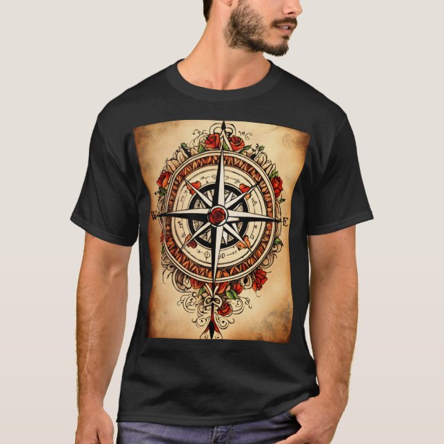 "T-Shirt Minimalistischer Kontur" T-Shirt (Vorderseite)
