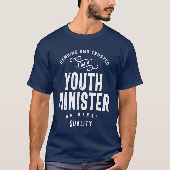 T-shirt Ministre de la jeunesse Don Funny Titre de l'emplo (Devant)