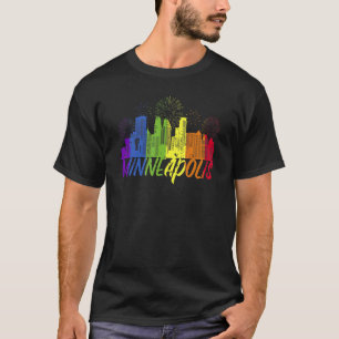T-shirt Minneapolis Pride Skyline Pride Parade Minneapoli