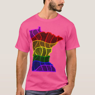 T-shirt Minnesota Arc-en-ciel Oversized