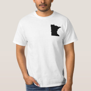 T-shirt Minnesota en noir et blanc
