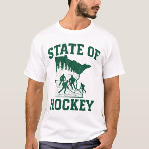 T-shirt Minnesota - État de Hockey _1