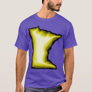 T-shirt Minnesota jaune vif surdimensionné