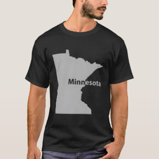 T-shirt Minnesota Map Accueil State Fide Cadeau
