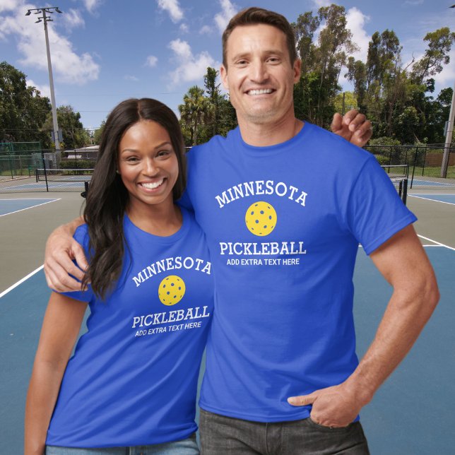 T-shirt Minnesota Pickleball Ajouter un partenaire du club (Créateur téléchargé)