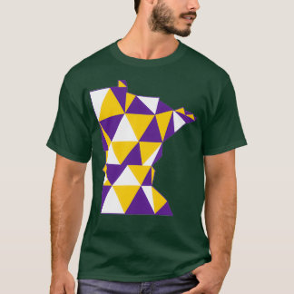 T-shirt Minnesota violet et or