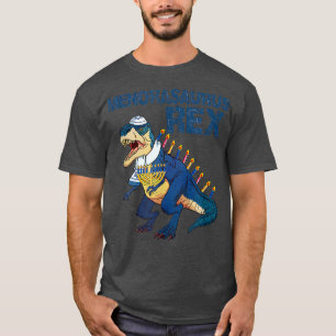 T-shirt Minorasaurus Rex T Rex Dinosaur Hanoukka Chanukah