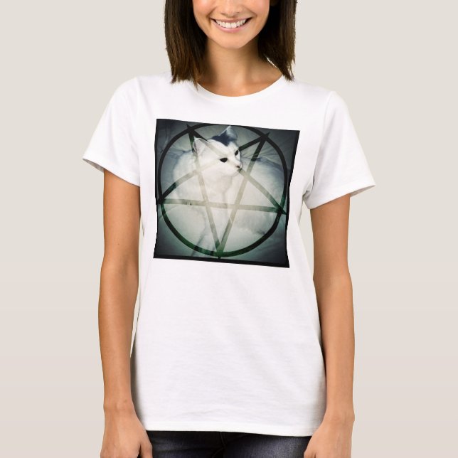 T-shirt minou satanique (Devant)