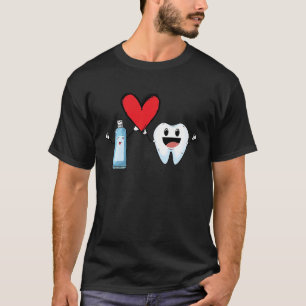 T-shirt Mint à être dentifrice et dentiste de dents Valent