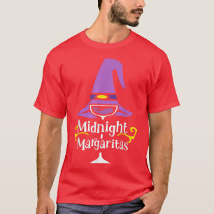 T-shirt Minuit Margaritas Sorcière Halloween Boire 